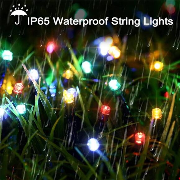 solar string lights outdoor waterproof fairy lights patio garden yard decor home - Picture 5 of 7